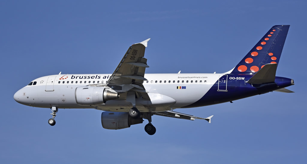 Airbus A319 of Brussels Airlines, Registration OO-SSW
